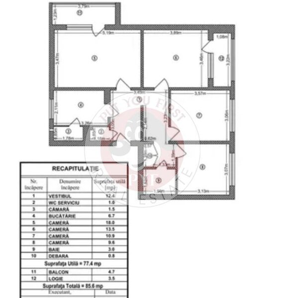 Pacii | 4 camere | Dec | 86mp | Necesita renovare | B11832
